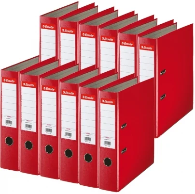 Biblioraft Economy, PP, A4, 75 mm, rosu, 20 buc/set Esselte