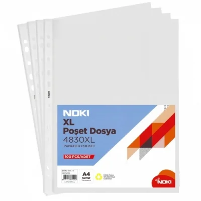 Folii de protectie documente Noki XL, A4, 100 buc/set, 50 mic